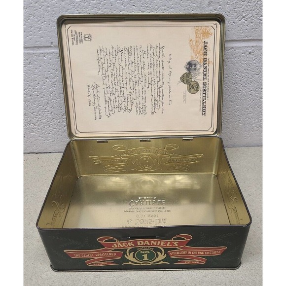 Jack Daniels Old Time Tennessee #7 Whiskey Tin Hudson Scott & Sons Man Cave Deco - Picture 7 of 8